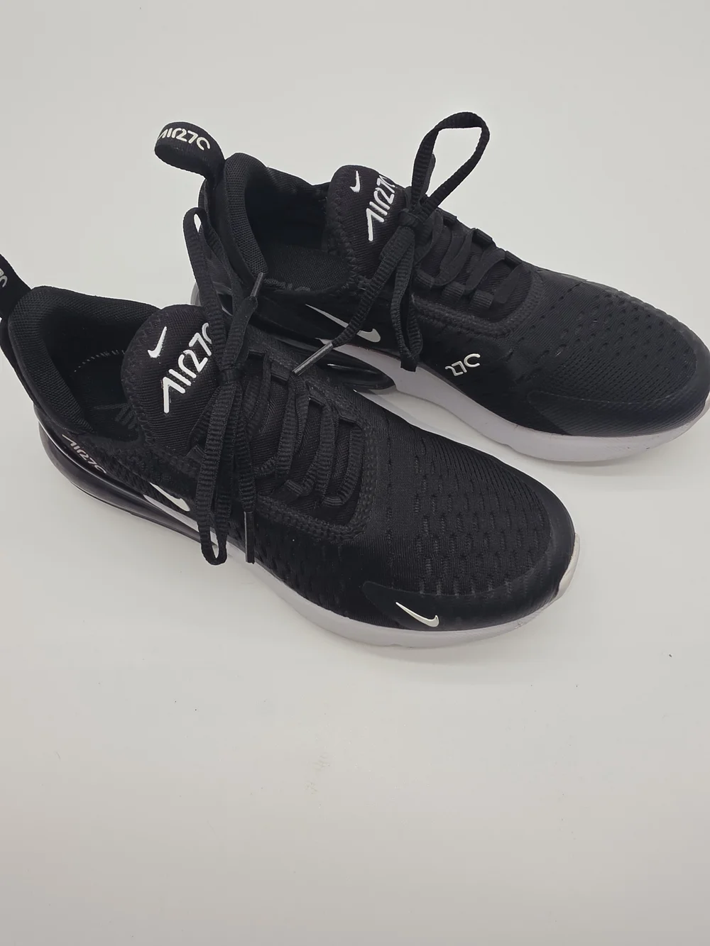Nike Black and White Air Max 270 Athletic Sneakers